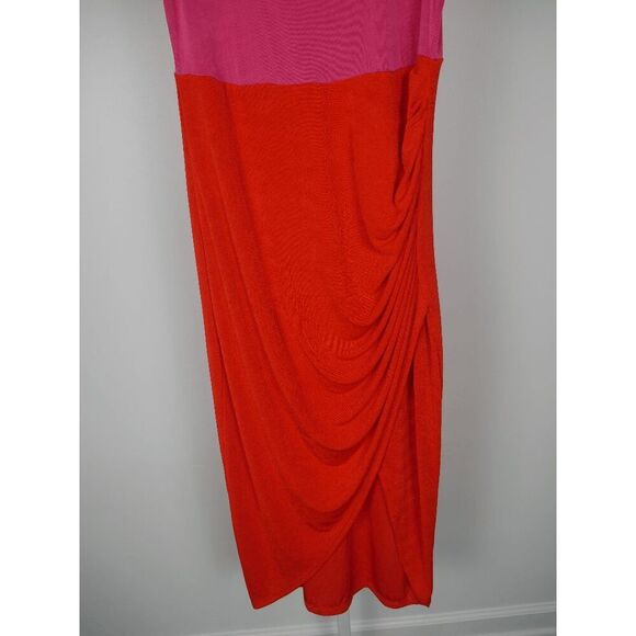 NINA PARKER Women's Colorblock Trendy Plus Size Bodycon Ruched Dress 1X - Picture 5 of 13